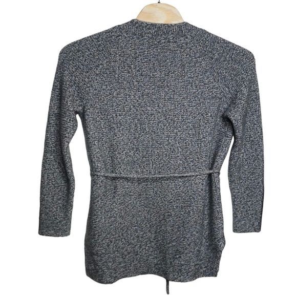 Theory Malinka Mouline Wrap Cardigan Tie Sweater Cashmere Sz Large‎ Women's - Picture 2 of 6